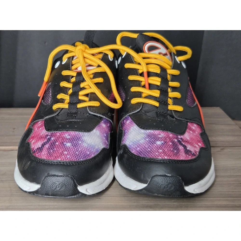 HEELYS Force Galaxy Roller Shoes Sneakers Orange Black Youth Sz 6
